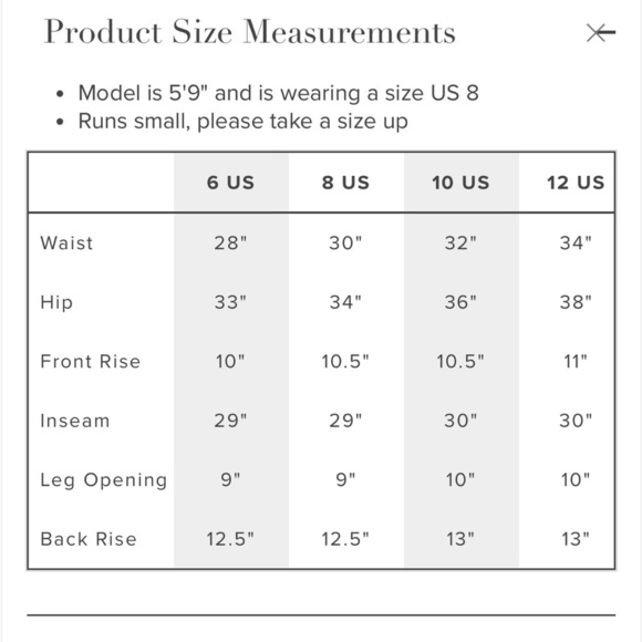 Anthro VILAGALLO Lexi Jean Flare Effect Front Pockets Button Fly Sz 34 US 0 NEW - Picture 11 of 16